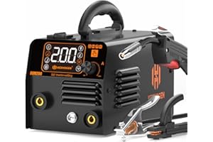 H HZXVOGEN HZXVOGEN 140A 3 in 1 MIG Welder 110V Gasless Flux Core Welding Machine with IGBT Inverter, Portable Design, Automatic Wire Feed, and Large LED Display Ideal for MIG, Lift TIG, and Stick Welding