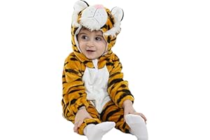COSLAND Unisex Baby & Toddlers' Flannel Animal Costume Romper Outfits