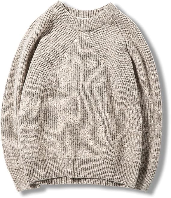 Amazon Ding Mu メンズニット ケーブルニット ざっくり編み ビッグシルエット ケーブルニット 長袖 無地 シルエットセーター セーター 通販