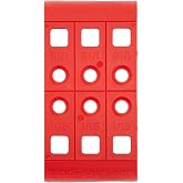 Handi-Shim Plastic Shims for Leveling Furniture, 1/16 Inch Red, 40 Pack | Reusable Polypropylene Spacers, Snap-To-Size Scored, For Furniture Toilets Doors and Appliances