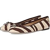 Lauren Ralph Lauren Womens Jayna Zebra-Print Canvas Flats
