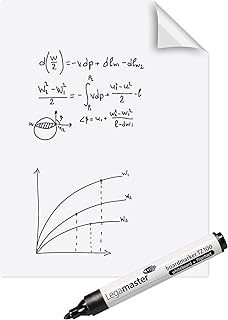 Legamaster 7-159100 Magic-Chart Whiteboard, elektrostatische Folie für verschiedene Oberflächen, gerollt 25 Blatt (je 60 x 80 cm)