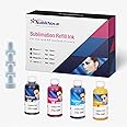 Sublinova Sublimation Refill Ink by Inktec Korea Compatible for Epson Inkjet Ecotank Printer ET2400 ET2720 ET2760 ET2750 ET2800 ET2803 ET2850 ET4800 ET4760 ET15000 ET3760 Heat Press