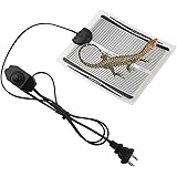 Reptile Heating Mat, 110V US Plug Pet Under Tank Warmer Heating Pad Bed with Adjustable Temperature Controller Provide Quick Warm