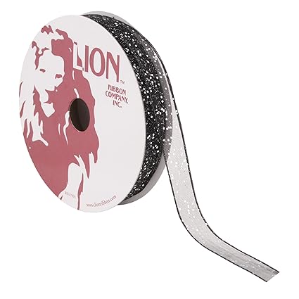 Amazon.com: Berwick Offray Lion Cosmic Wired Edge Ribbon-5/8 X 25yds-Black Ribbon