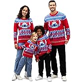 Disney Stitch Christmas Family Matching Snow Sweater Funny Holiday Long Sleeve Crew Neck Pullover Tops Festival Party Sets
