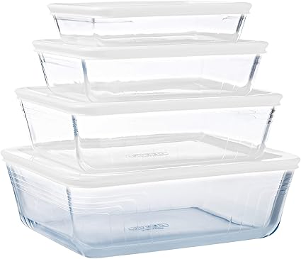 Pyrex Cook Freeze Glazen Schalen Met Luchtdicht Deksel 0 8 L 1 5 L 2 6 L 4 L Voor Invriezen Bpa Vrij Amazon Nl