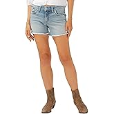 Silver Jeans Co. Womens Suki Mid Rise Curvy Fit Short