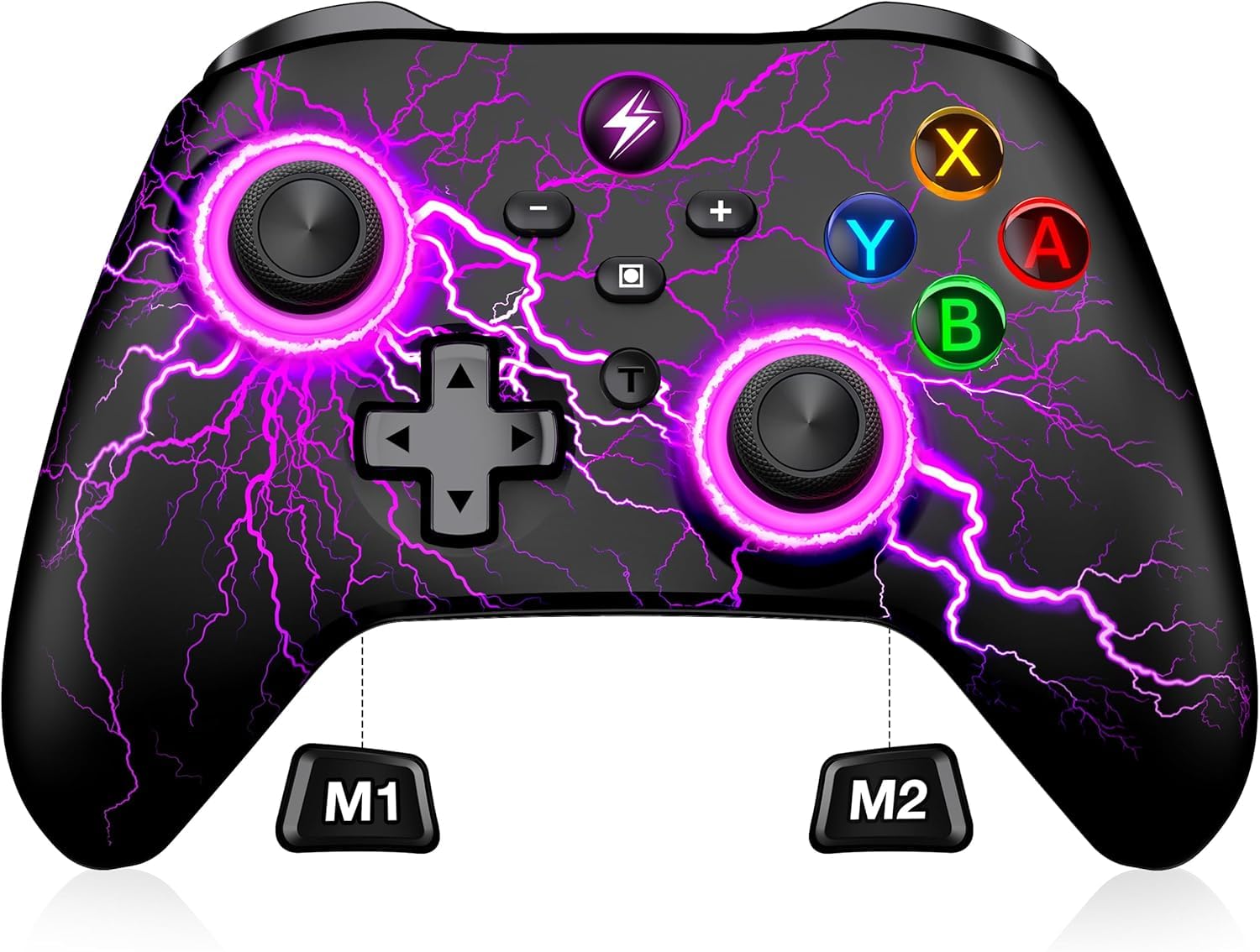 Svetaecho Wireless Switch 2 Pro Controller for Nintendo Switch Controller/Switch 2/Lite/OLED, Wireless LED PC Game Joysticks - iOS/Android Remote Interactive Gaming Figures Image