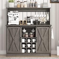 4ever2buy Farmhouse Coffee Bar with 6
