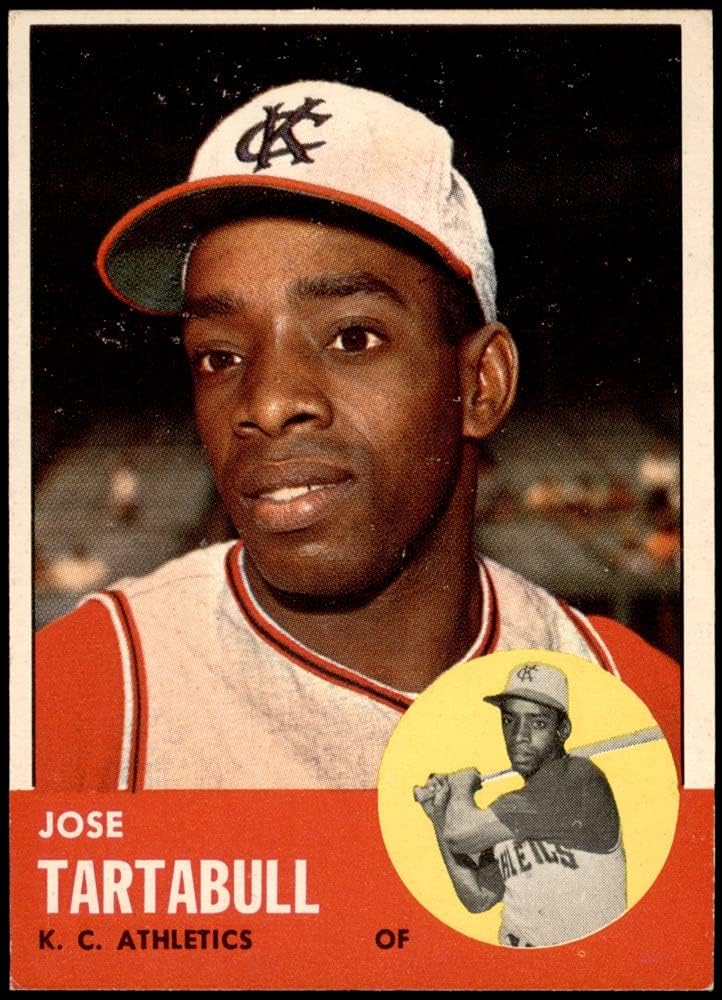 1963 Topps 449 Jose Tartabull Kansas City Athletics