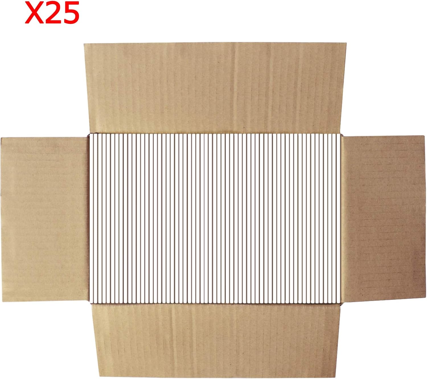 RLAVBL Small Shipping Boxes 7x5x2 White Corrugated Cardboard Box, 25 Packs: Office Products
