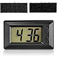 Yourkar Car Dashboard Digital Clock, Portable Automotive Electronic Clock with Clear LCD Display, Mini Digital Calendar Clock for Car Truck Home Desk Office, Car Accessories (Black)