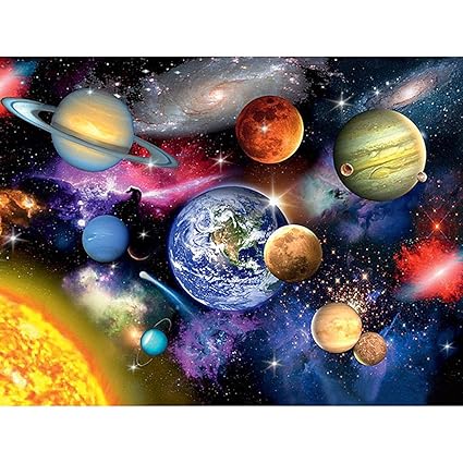 Jagenie Solar System 5d Diamond Painting Embroidery Cross Stitch Home Wall Decor 30x40cm 30x40cm