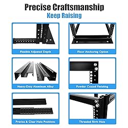 Raising ELECTRONIS 27U 4 Post Open Rack Frame Rack