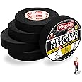 XFasten Wire Harness Tape 3/4 Inch x 50 ft (5-Pack 250ft Total) Residue-Free Cloth Electrical Felt Tape for Automotive Wiring Loom Wrap, High Temp and Abrasion Resistant, Noise Dampening Insulation