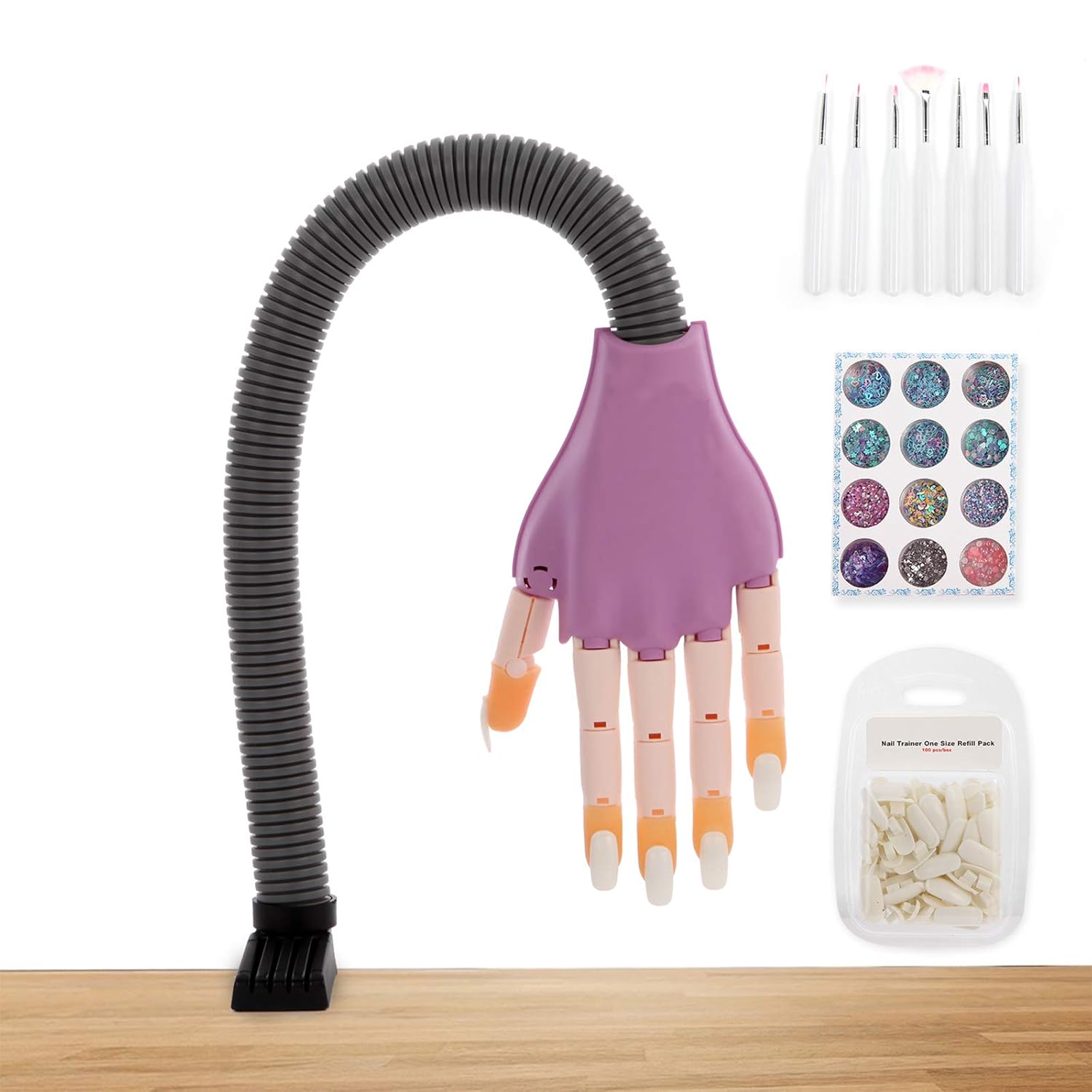 BenkerEsti Practice Hand for Acrylic Nails Mannequin Hands