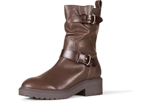 Amazon Essentials Women's Mid Calf Cropped Biker Boot