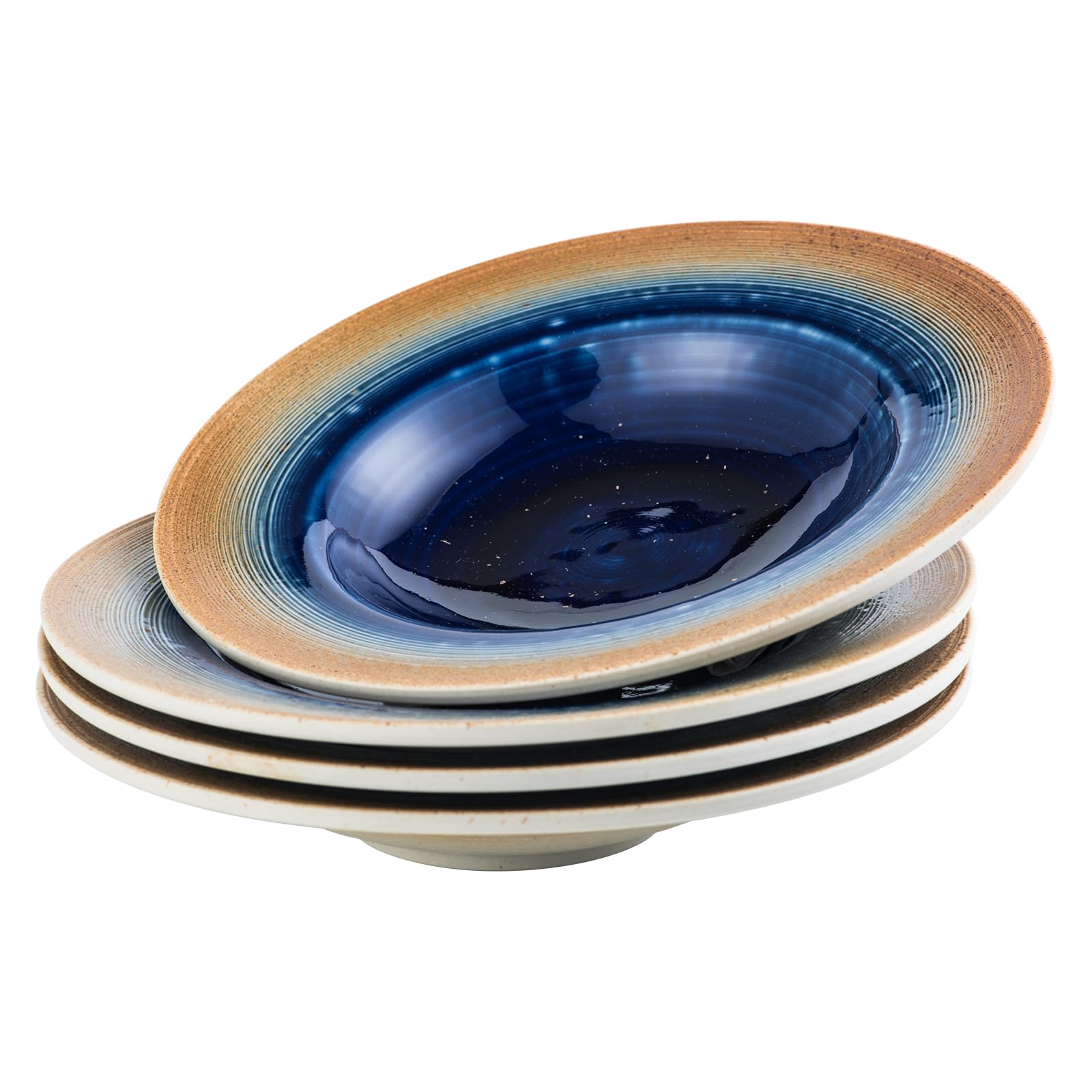 Photo 1 of UNICASA Pasta Bowls - Set of 4, 5.5 oz Porcelain Soup Bowls, Wide Rimmed & Shallow Design for Single Servings, Salad, Dessert, Microwave & Dishwasher Safe, Ideal for Small Portions
