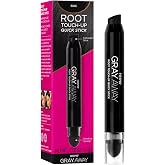 Gray Away Root Touch-Up Quick Stick, Black, 0.1 oz | Root touch-up stick for gray coverage, targets roots, temples and hairline, lasts 24 hours, ammonia and peroxide-free