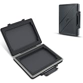 2 Slots Hard Drive Case for 2.5 inch SSD, Solid State Hard Drive Storage Protection Box, Water Resistant and Shockproof 2.5'' SSD Carrying Case