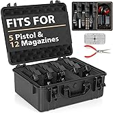 ITHWIU Hard Case TSA Approved Waterproof Case with Pre-Cut Foam Shockproof Travel Carrying Hard Shell Case Included Silica Gel Canister, Black