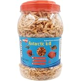 toyuto Premium Freeze-Dried Krill &amp; Shrimp Mix Ideal for Arowana, Koi, Tropical Cichlids, and Turtles High Protein Floating Aquarium Food (1000ml)