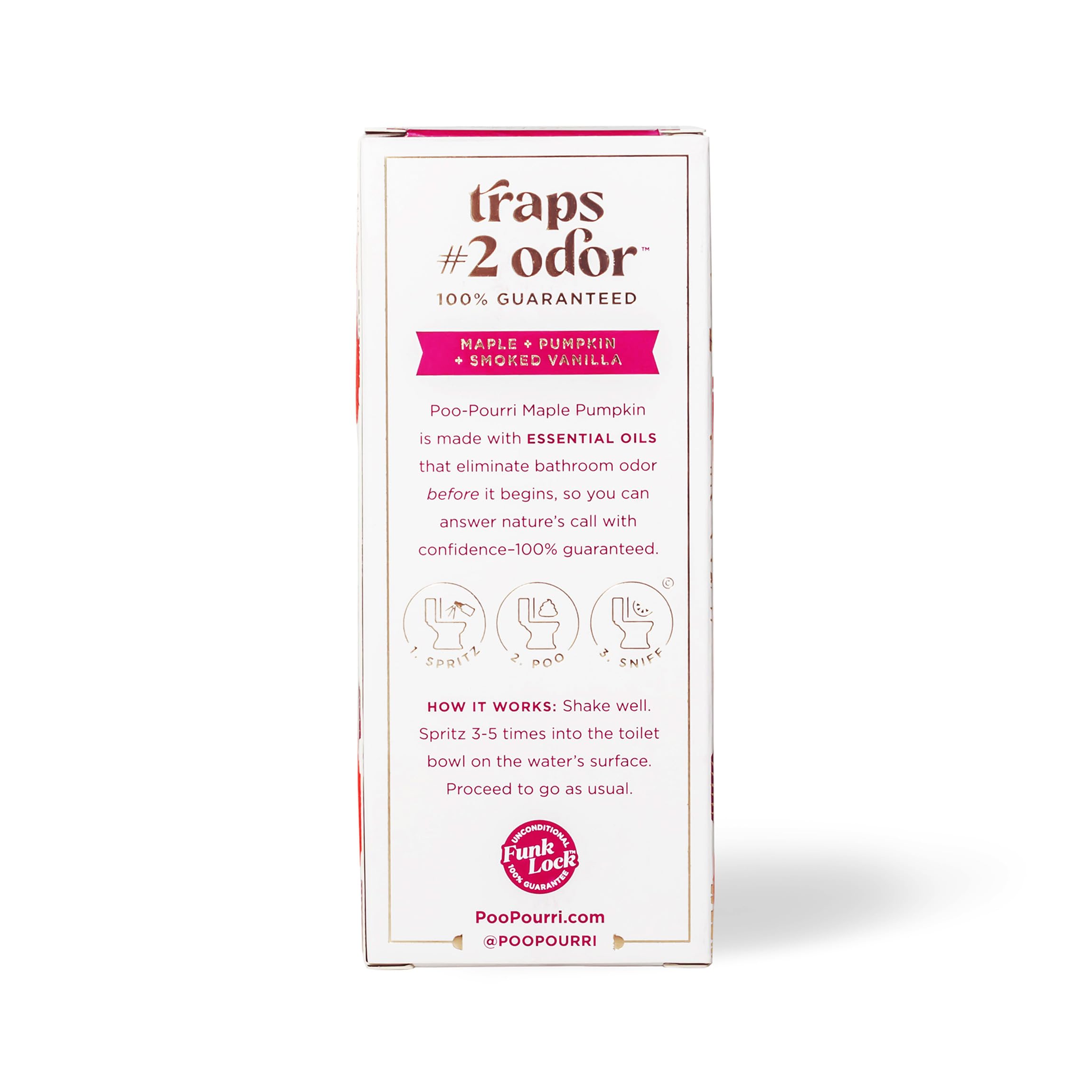 Poo-Pourri Before-You-Go Toilet Spray, Maple Pumpkin, 2 Fl Oz – Maple, Pumpkin and Smoked Vanilla