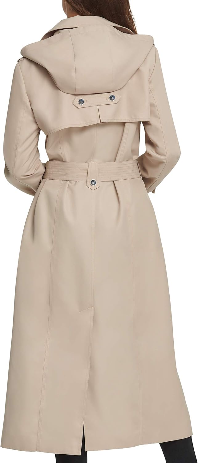 DKNY womens Dkny Trenchcoat Belted Maxi: Clothing