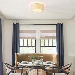 JIWUZHI 3-Light Semi Flush Mount Ceiling Light