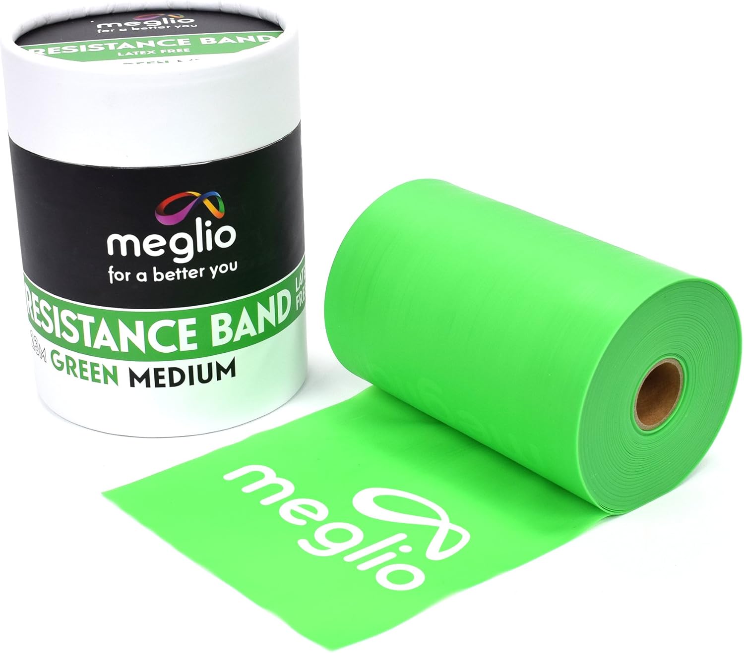 Meglio Resistance Band 23 Metre Roll, Latex Free Resistance Bands Roll