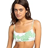 Roxy Women's Bralette Bikini Top – Quick-Dry Swim Top, Removable Pads, UPF 50+ Sun Protection