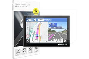 DuroShield Anti-Glare Tempered Glass Screen Protector for Garmin Drive 53 Car GPS Navigator 5-Inch Display 9H+ Hardness with 