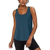 WIHOLL Women's Workout Tank Tops Sleeveless Athletic Racerback for Gym Yoga Running - Summer Fitness Tops Scoop Neck (S-XXL)