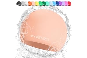 CybGene Silicone Swim Cap, Unisex Swimming Cap for Women and Men, Comfortable Bathing Cap Ideal for Short Medium Long Hair