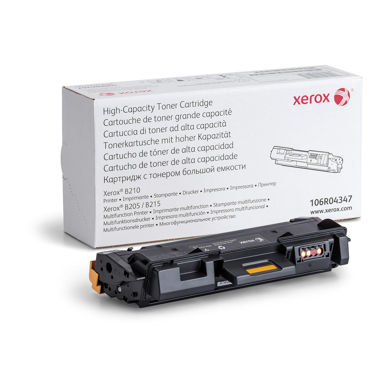 Xerox Genuine B210 / B205 / B215 High Capacity Black Toner Cartridge (3,000 Pages) - 106R04347