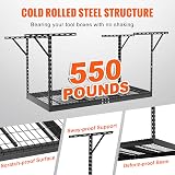 VEVOR Overhead Storage Rack 36x72 Inch Ceiling Heavy Duty Steel 550 lbs Garage view 3