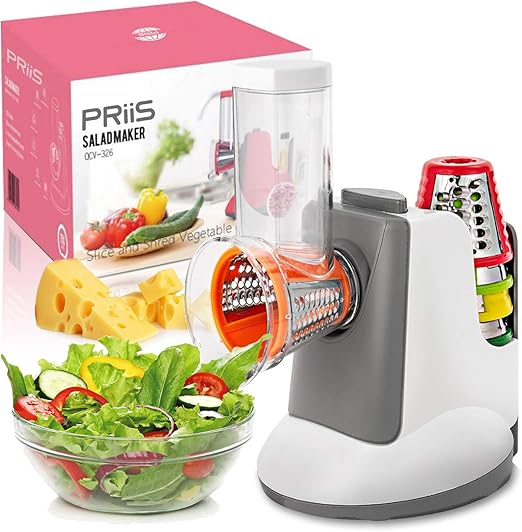 PRiiS Salad Shooter cortador eléctrico de alimentos máquina de ...