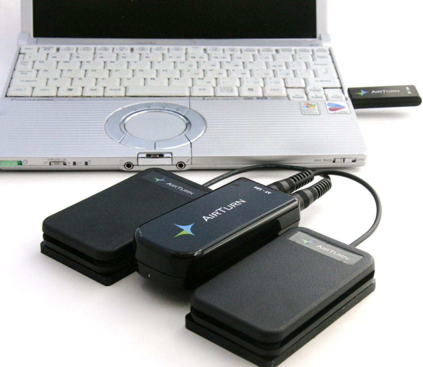AirTurn AT-104 Wireless Dual Pedals for Mac and PC with MusicReader PDF LITE