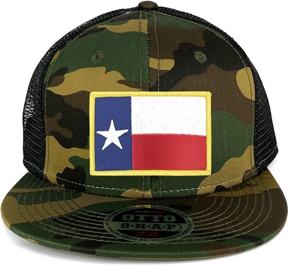 Armycrew Texas State Flag Embroidered Patch Adjustable Camo Mesh