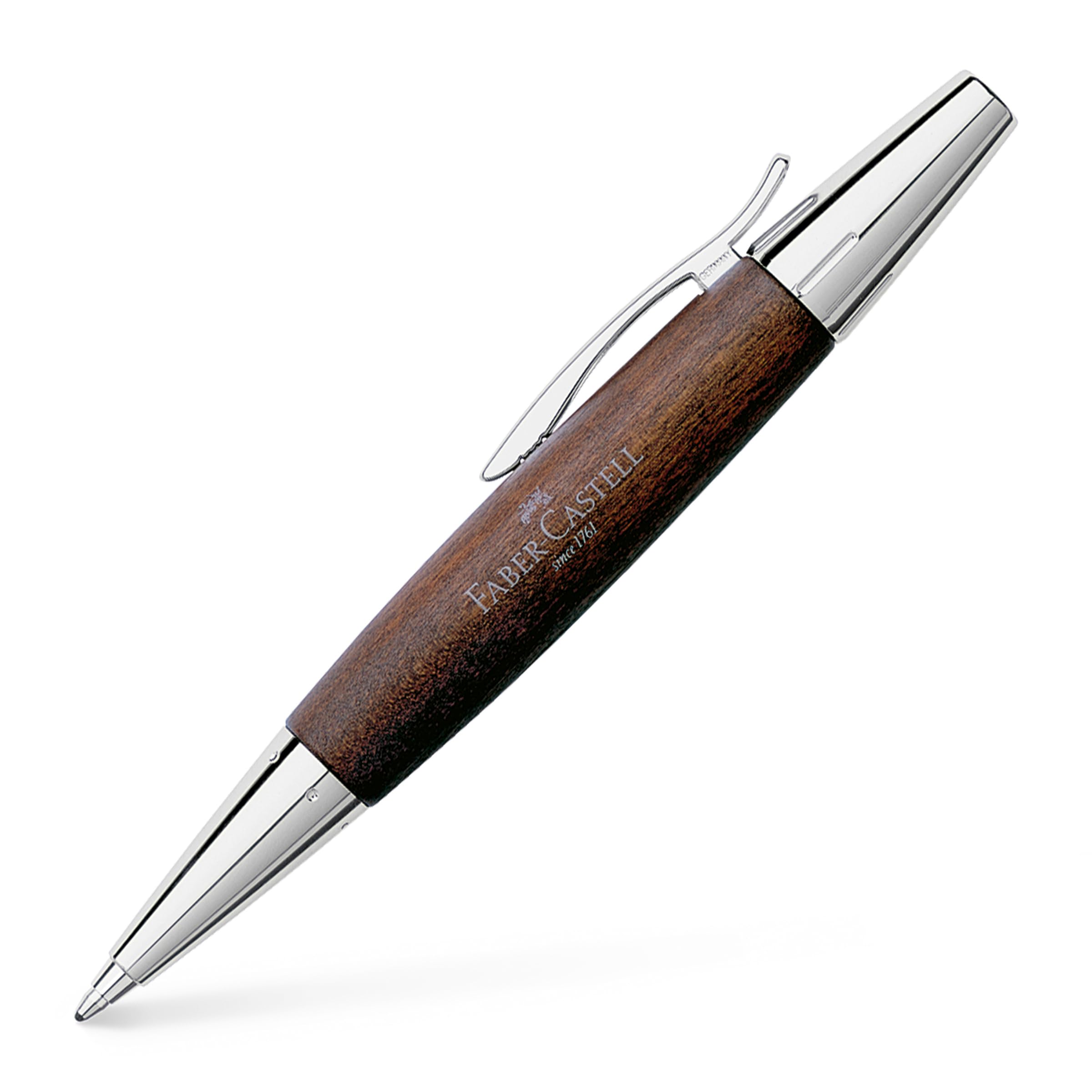 TWIST BALLPEN PEARWOOD/CHROMO DARK BROWN