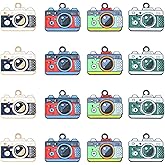 Ornazy 20 pcs 4 Colors Enamel Camera Charms Life Travel Hobby Charms Colorful Travel Photography Charms for Jewelry Making Earrings Necklace Bracelet