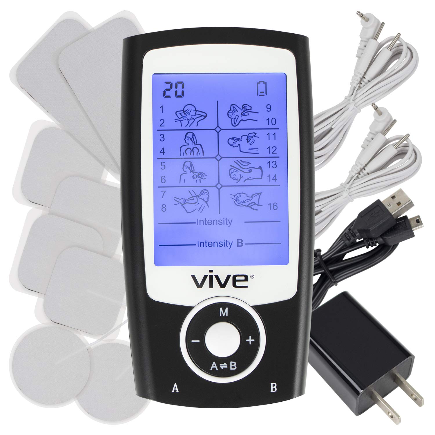 Vibe Tenz Machine Mua Vive Tens Unit Muscle Stimulator- Stim Machine with Self Sticking ...