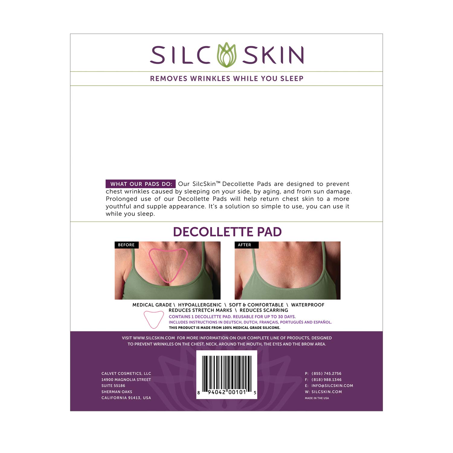 SilcSkin Decollette Pad: Premium Beauty