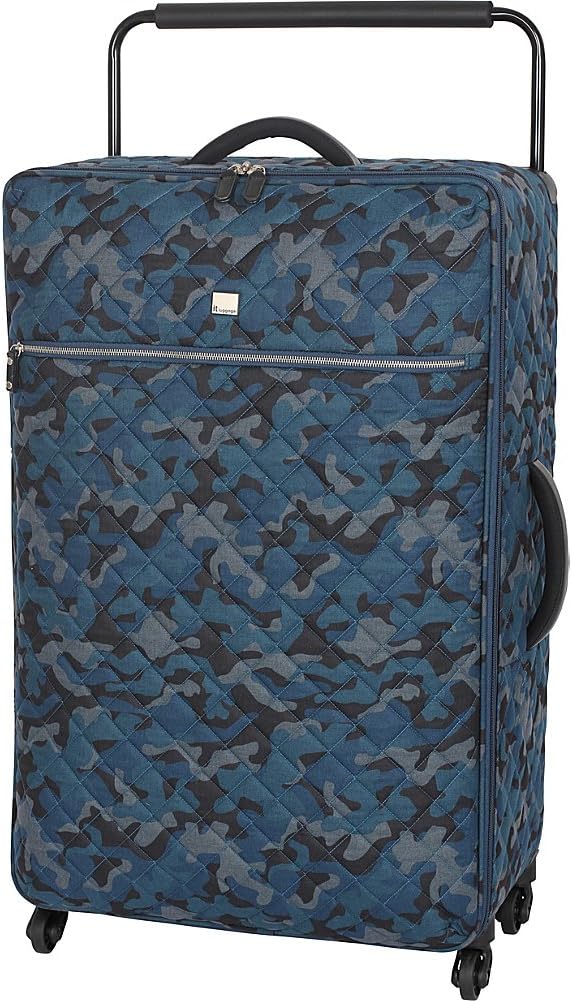blue camo suitcase