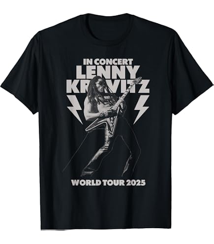 Amazon.com: Lenny Kravitz Blue Electric Light Tour 2025 Paris T