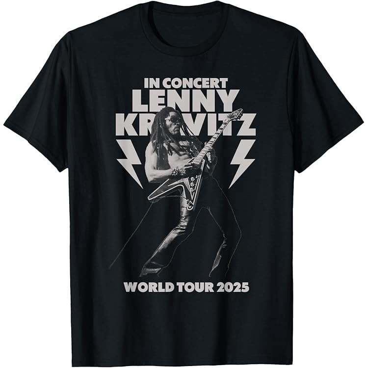 Amazon.com: Lenny Kravitz - Blue Electric Light T-Shirt : Clothing