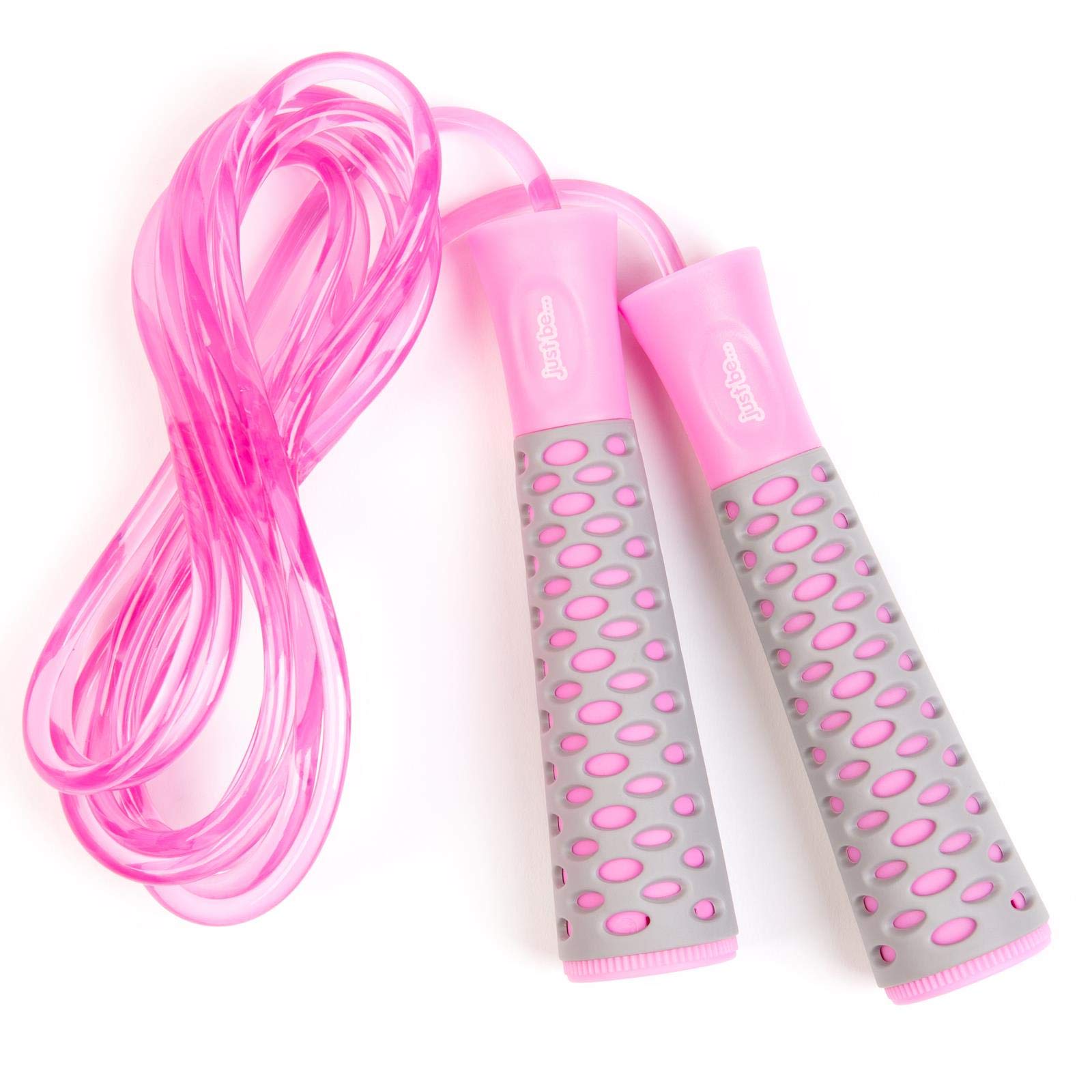 Skipping Ropes for Adults - Skipping Rope Fitness Equipment - Boxing Skipping Rope, Crossfit Skipping Rope, Gym Equipment for Men and Women - Non-Slip Handle and 2.75m Adjustable Length Rope - Pink