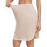 Vlazom Half Slips for Women Under Dress Short Slip Dress Side Slit Under Slips for Women Under Dresses Size S-XXL