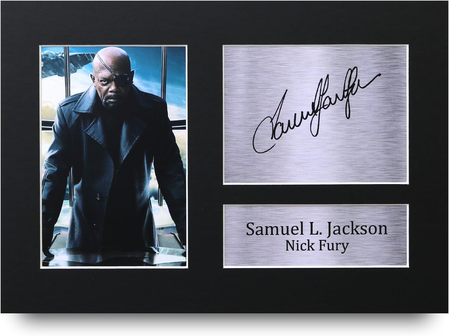 HWC Trading Samuel L. Jackson Gift Signed A4 Printed Autograph Nick Fury The Avengers Gifts Print Photo Picture Display